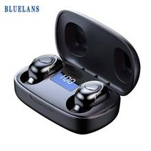 Fone de ouvido sem fio bluetooth s9 5.0, 6d, estéreo, música, esportes, impressão digital, tela de toque, headset para xiaomi huawei 2024 - compre barato