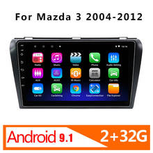 Radio Multimedia con GPS para coche, Radio con reproductor, Android 9,1, 2 din, 2 GB + 32 GB, 9 pulgadas, WIFImp5GPS, sin DVD, para Mazda 3, 2004, 1006- 2012 2024 - compra barato