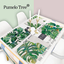 Plant Tree Pattern Kitchen Placemat Dining Table Mat Jungle Leaves Drink Coaster Mat Linen 42*32Cm Untersetzer Pad Bowl Cup Mats 2024 - buy cheap
