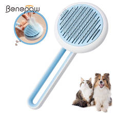 Benepaw Easy Self Cleaning Slicker Dog Brush Safe Durable Massage Particle Cat Pet Grooming Tool For Shedding Short Or Long Hair 2024 - buy cheap