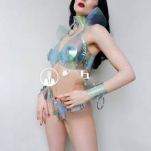 Nigclub stage show party girl gogo sexy laser costume technology show dance wear 2024 - buy cheap