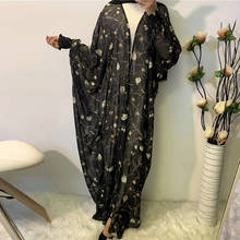 Abaya Ms. Kimono Turkish Print Robe Bangladesh Burka Cardigan Robe Arab Dubai Festa Dress Kaftan Muslim Islamic Woman 2024 - buy cheap