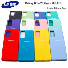Samsung-capa de silicone líquido original para galaxy, proteção 360 completa, capinha traseira, s20 plus, note 20 ultra 2024 - compre barato