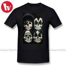 Kiss Band T Shirt Skull Print Killer Kiss Summer T Shirts For Men Short Sleeve T-Shirt Graphic Classic Music Tee Shirt Plus Size 2024 - buy cheap