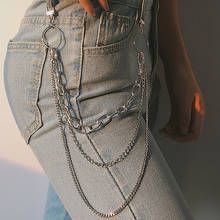 Fashion Punk Hip Hop Belt Key Chain Waist Chain Pants Men Woman Jeans Long Metal Clothing Jewelry HOT 2024 - buy cheap