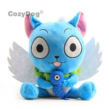 17 cm and 23 cm Anime Fairy Happy with Fish Plush Toys Doll Peluche Cute Blue Cat Stuffed Animals Toys Women Kids Birthday Gift 2024 - buy cheap