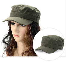 2021 Adults Classic Vintage Flat Top Mens Washed Caps And Hat Adjustable Fitted Caps Military Hats For Unisex 2024 - buy cheap