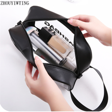Women Clear Zipper Makeup Bag Female 1 Pc Stand Cosmetic Cases Toiletries Organizer Beauty Box Waterproof Storage Make Up Pouch 2024 - buy cheap