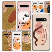 Abstract Art Painting Funny Face Phone Case Cover For Samsung Galaxy S10 S20 S22 S21 FE Ultra S10E S9 S8 Plus + S7 Edge J4 Lite 2024 - buy cheap