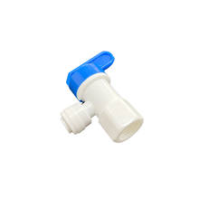 Tubo OD de 1/4 "rosca hembra 1/4" manguera PE válvula de bola de lavado posterior tipo L interruptor de conector rápido sistema de filtro de agua RO 2024 - compra barato