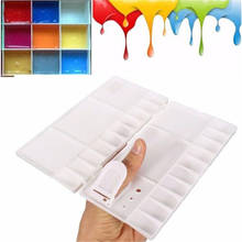 Paleta de 25 grades de brinquedos, bandeja grande de plástico para pintura de crianças, com óleo artístico, aquarela para desenho e pintura de crianças, 1 peça 2024 - compre barato