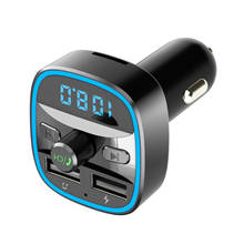 Wireless Bluetooth-compatible 5.0 FM Transmitter Dual USB Car Charger Hands Free MP3 Player TF Card 2024 - buy cheap