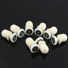 8PCS 19/23/25/27/29mm White Single Plastic Shower Door Rollers Wheel Runner with Eccentric Shaft Bathroom Accessories 2024 - buy cheap