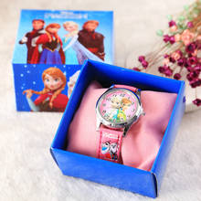 Disney color boxed children's watch exquisite cartoon watch boy and girl frozen Mickey mouse princess doll toys Quartz watches 2024 - buy cheap