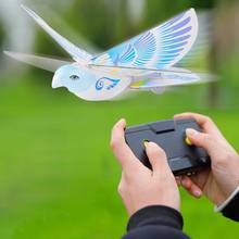 Радиоуправляемая игрушка «Ласточка» 2,4 ГГц, летающая электронная птица, радиоуправляемый самолет с дистанционным управлением для животных, электронные игрушки для птиц 2024 - купить недорого