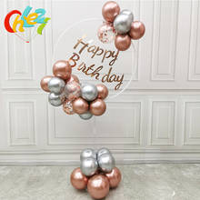 Soporte de anillo para globos, guirnalda redonda, arco, guirnalda de macarrón metálico de látex, decoración de fiesta de cumpleaños, Baby Shower 2024 - compra barato