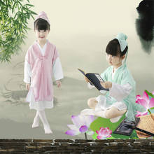 Ancient Chinese Student Costumes for Children Chinese Traditional Robe Kids Folk Hanfu Tang Dynasty for Scholar Clothes 2024 - buy cheap