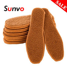 Sunvo Wool Warm Insoles for Winter Shoes Women Men Thermal Imitation Cashmere Insoles Soft Comfortable Thickene Heated Shoe Pads 2024 - buy cheap