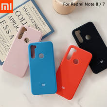 Xiaomi-funda Original de silicona líquida para Redmi Note 7, carcasa protectora a prueba de golpes, tacto suave y sedoso, para Redmi note 7 8 2024 - compra barato