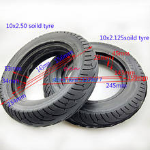 10x2.50 Tubeless Wheel Tyres Solid Tyre Inflation 10x2.125 for 8/10 inch Electric Scooter Accessory Electric Scooter Tires 2024 - buy cheap