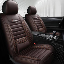1 pcs High quality leather car seat covers fit volkswagen vw passat b5 b6 polo golf tiguan 5 6 7 jetta touran touareg sticker 2024 - buy cheap