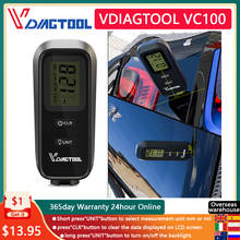 VDIAGTOOL VC100 OBD2 Digital Coating Thickness Gauge 1 micron/0-1300 Car Paint Film Thickness Tester Meter Measuring FE/NFE 2024 - buy cheap