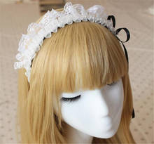 1pcwhite Lolita KC housemaid Hair Band Lace Headwear Vintage Palace Style Japanese Girls Headband  B502 2024 - buy cheap