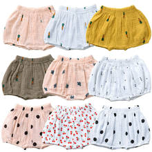 Pantalones cortos para bebé de 0 a 36 meses, de lino y algodón con estampado bombachos, ropa interior, Verano 2024 - compra barato