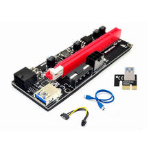 New PCI-E pcie Riser 009 Express 1X 4x 8x 16x Extender PCI E USB Riser 009S GPU Dual 6Pin Adapter Card SATA 15pin for BTC Miner 2024 - buy cheap