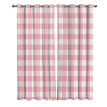 Valentine'S Day Pink Grid Heartbeat Sweet Love Window Curtains Curtains for Living Room Decorative Items Living Room 2024 - buy cheap