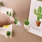 2021 6pcs Arrival New Portable Creative Cute Succulent Magnet Button Home Kitchen Cactus Refrigerator Fridge Message Sticker - photo 2026
