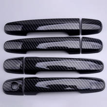 8pcs/set Carbon Fiber Texture Car Auto Door Handle Cover Trim fit for Toyota Camry Corolla RAV4 Scion Highlander Matrix Solara 2024 - buy cheap