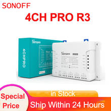 Sonoff 4CH PRO R3 4 Channel Din Rail Mounting WiFI Switch Smart Home Remote Control Wireless Timer DIY Switch Work with Alexa 2024 - buy cheap