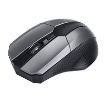 Mouse sem fio portátil 2.4ghz, ótico, silencioso, ultra fino, sem fio, computador e receptor usb para pc 2024 - compre barato