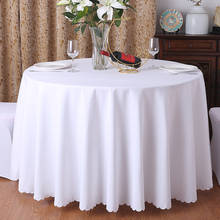 24-color Tablecloth Restaurant Tablecloth Hotel Banquet Round Table White Washable Dirty Oil-resistant Tablecloth 2024 - buy cheap
