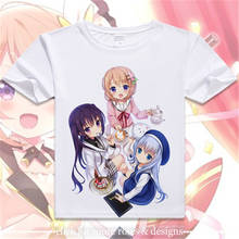 Is the Order a Rabbit? Chino Kafu Cosplay Costume Cloth Adult Kids Child Short Sleeve T Shirt T-shirt 2024 - buy cheap