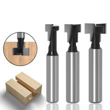 Quality 1/3PC 8mm Shank T-Slot Cutter Router Bit Set Wood Cutter Hex Bolt Key Hole Bit T Slotting Milling Cutter for Woodworking 2024 - buy cheap