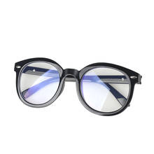 Large frame Transparent Computer Glasses  Women Men Anti Blue Light Round Eyewear Blocking   Glasses Optical Spectacle 2024 - buy cheap