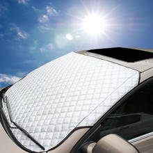 Four seasons  thick sunshade car rain ice and snow protector anti-sun UV front windshield aluminum foil heat shield 2024 - buy cheap