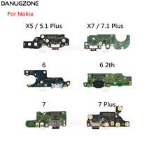 Original USB Charging Port Dock Plug Socket Jack Connector Charge Board Flex Cable For Nokia X5 X6 X7 6 2th 7 5.1 6.1 7.1 Plus 2024 - buy cheap