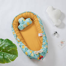 Cama de viaje para bebé de 86x50cm, nido de bebé portátil para niños y niñas, cuna de algodón, cama para Recién Nacido totalmente desmontable 2024 - compra barato