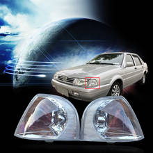 Luz de seta para farol dianteiro kamshing, para volkswagen vw santana 2000, luz indicadora 2024 - compre barato