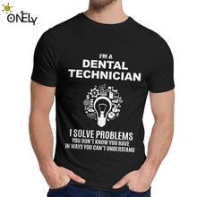 Man's O-neck Dental Technician Solve Problems Short Sleeve Popular Unisex 100% Cotton Top Tshirt  Plus Size 2024 - buy cheap