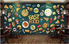 Wdbh-papel de parede 3d para paredes, foto personalizada, pizza ocidental, hambúrguer, comida, sala de decoração, murais 3d 2024 - compre barato