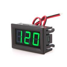 Voltímetro digital com tela led, mini voltímetro e medidor de voltagem com 2 fios ac 70-500v 2024 - compre barato