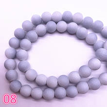 Wholesale 6/8mm Frosted Matt Austrian Crystal Beads High Quality Glass Loose Beads Handmade DIY Jewelry Making For Bracelet #08 2024 - buy cheap