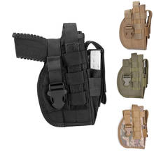 Funda de pistola táctica Molle para Glock 17 19 Beretta M9, funda de pistola Universal para mano derecha con bolsa de Magaizne, accesorios de caza 2024 - compra barato