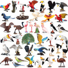 Action Figure Wildlife Animal PVC Birds Eagle Parrot Model Collectible Doll Figure Collection For Children Toys Gift Home Deco 2024 - buy cheap