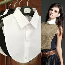 Женская винтажная блузка из хлопка с отстегивающимся воротником 2024 - купить недорого
