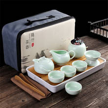 Ceramic Portable Teapot Outdoor Travel Gaiwan Tea Cups Kettle Teacup Tea Ceremony Chinese Teaware Kung Fu Tea Set Fine Gifts 2024 - buy cheap